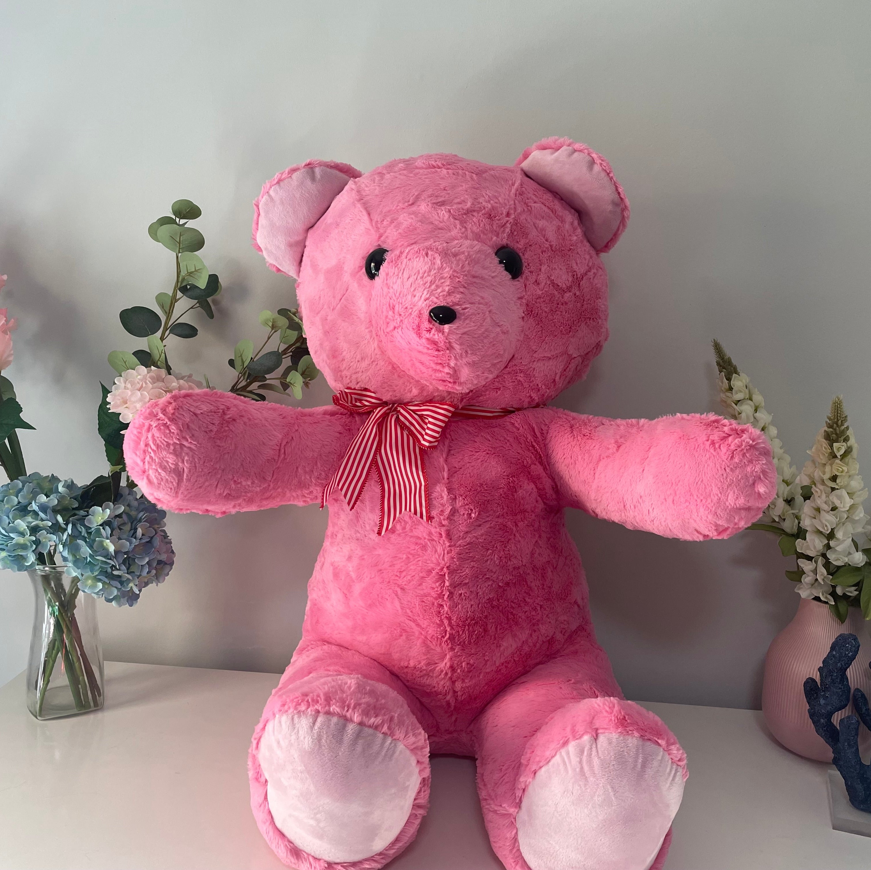 Handmade 3ft Pink Teddy Bear
