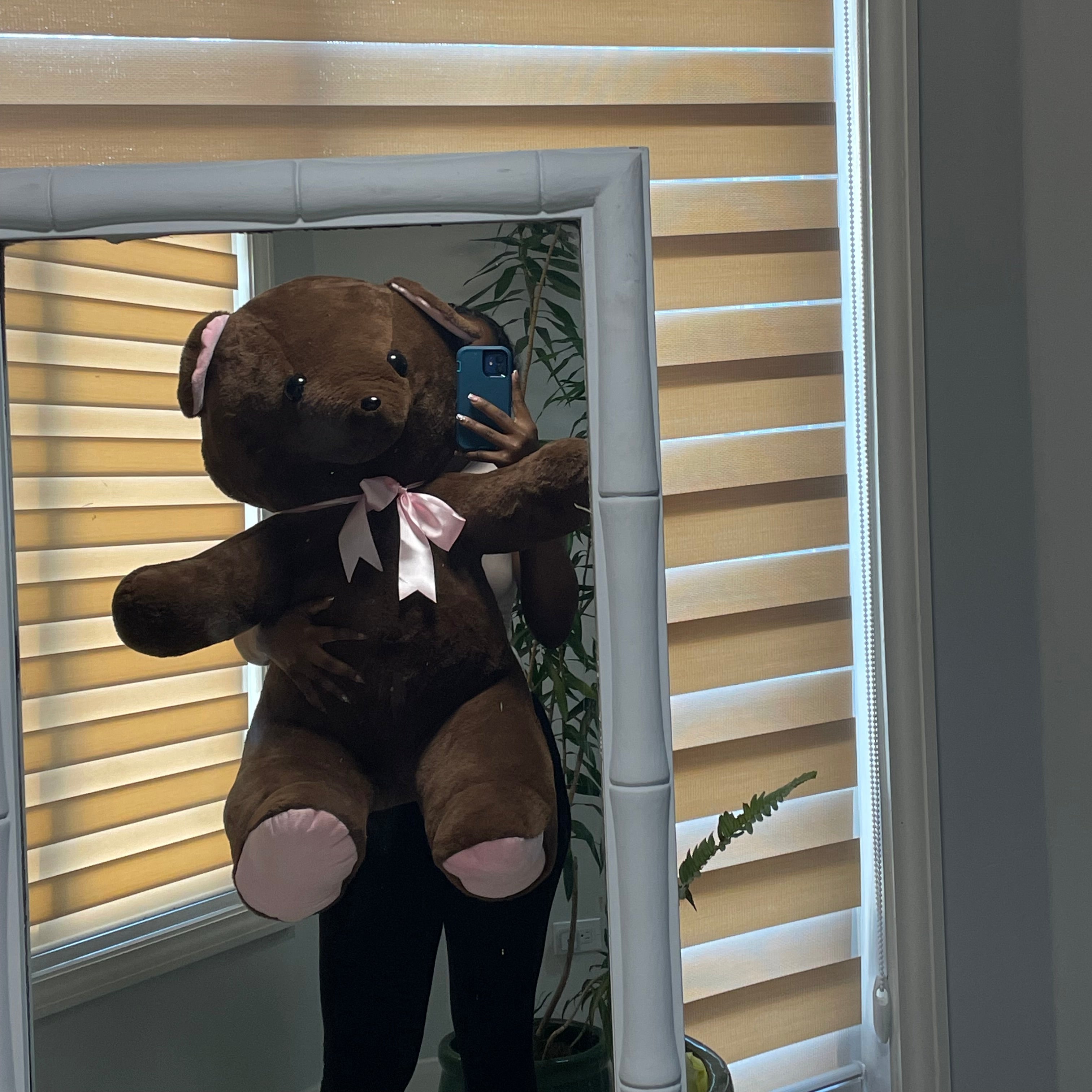Handmade 3ft Dark Brown Teddy Bear