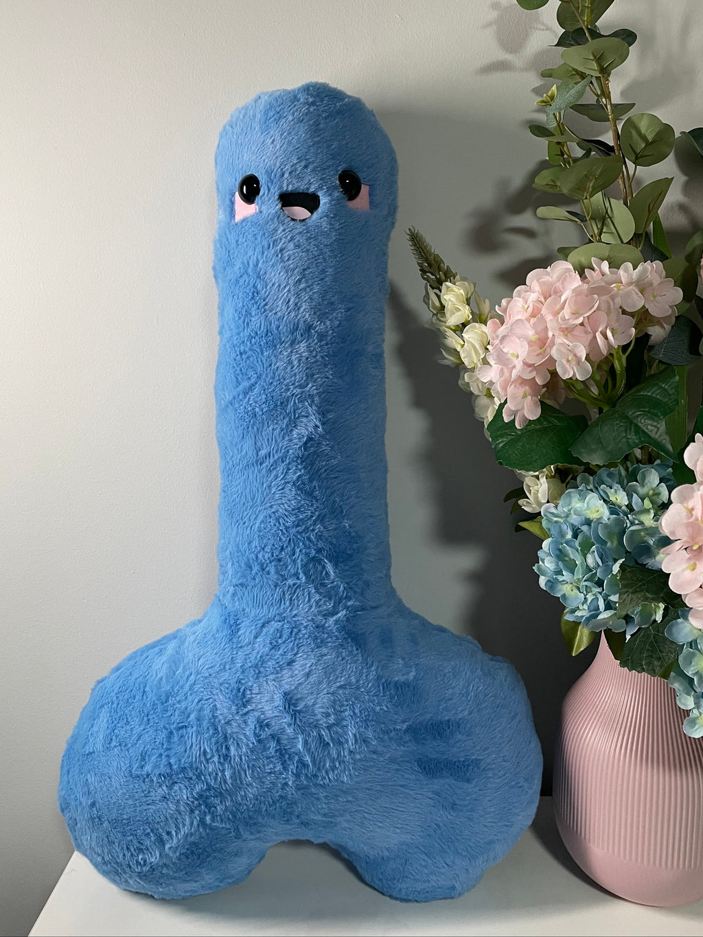 Blue Happy P Plushie