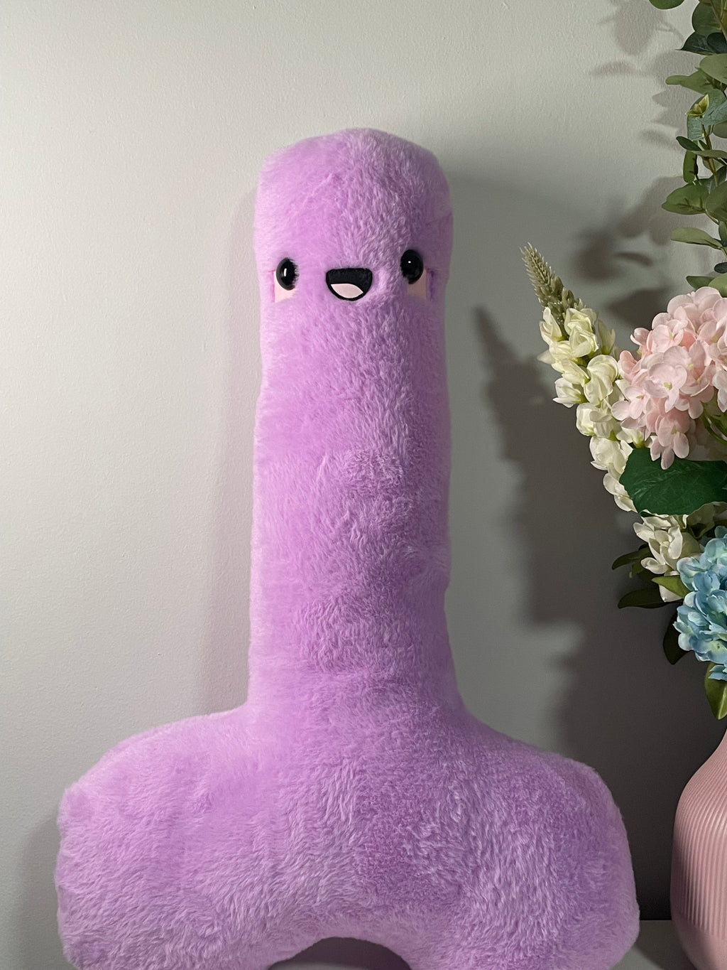 Purple Happy P Plushie