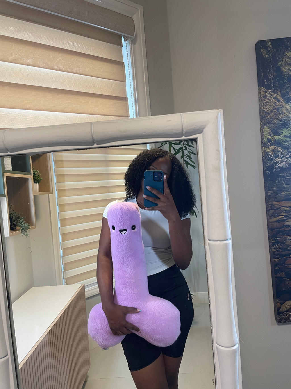 Purple Happy P Plushie
