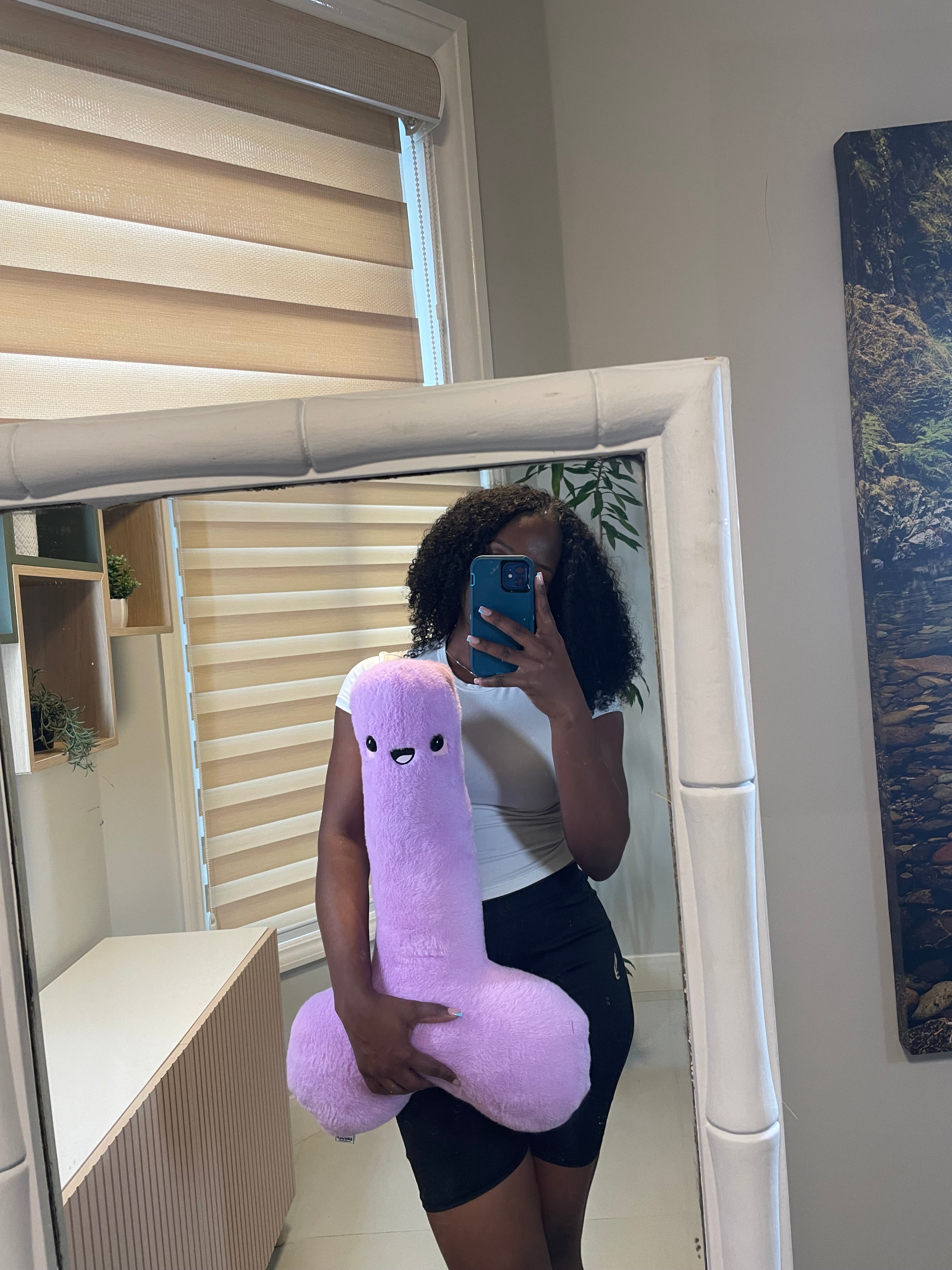Purple Happy P Plushie