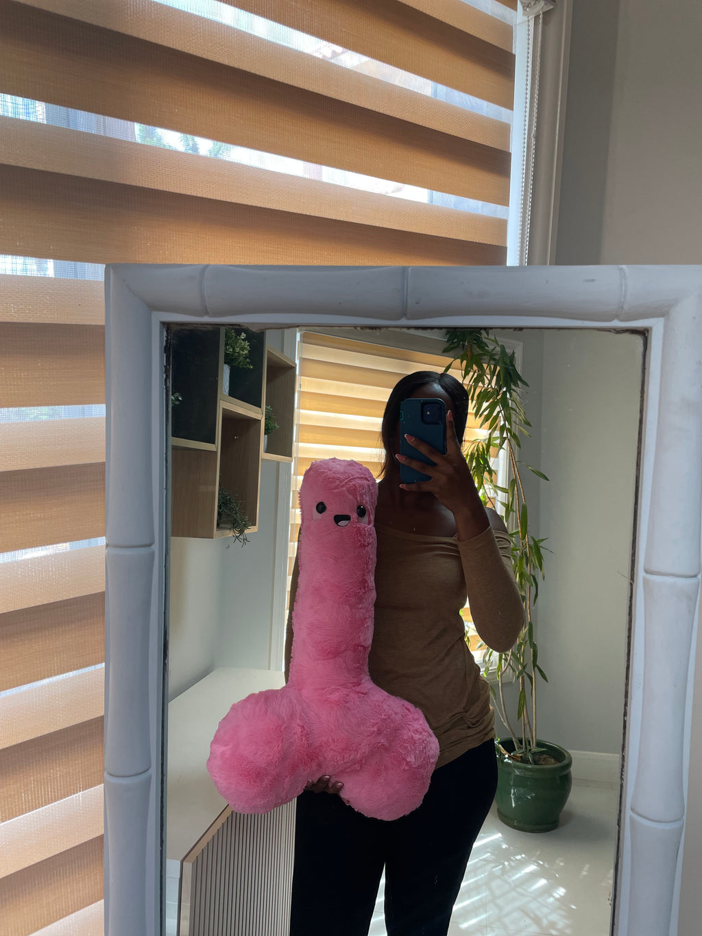 Pink Happy P Plushie