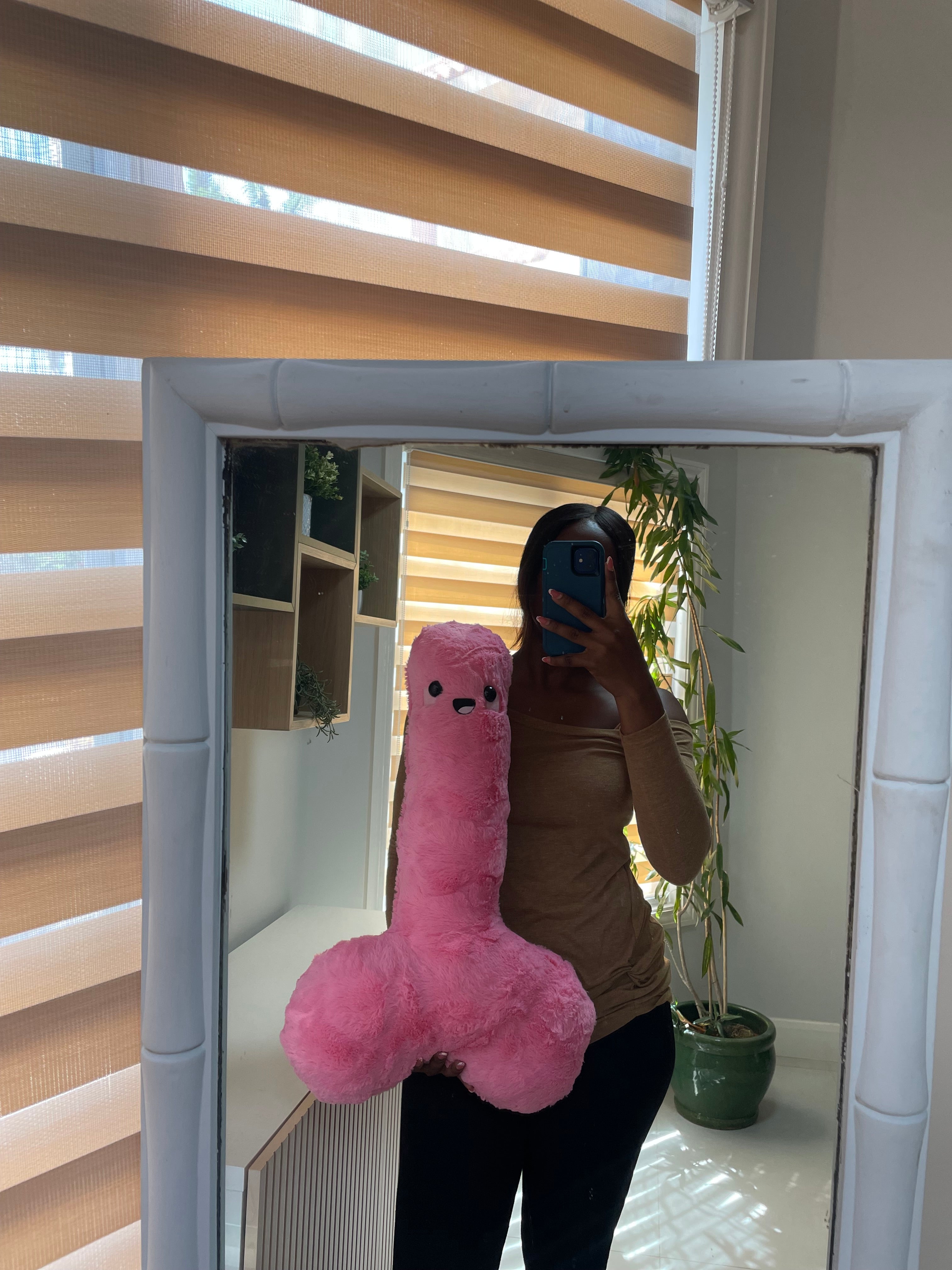 Pink Happy P Plushie